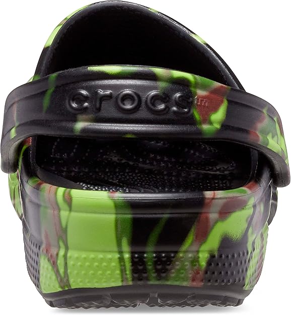 Amazon | crocs ユニ 子供 クラシック スプレー 迷彩 クロッグ